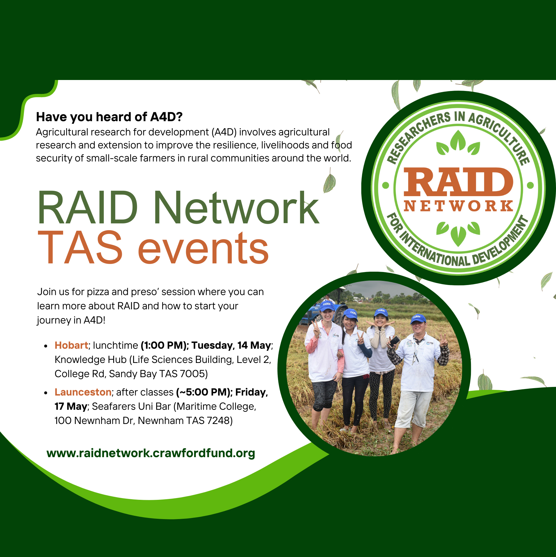 RAID Network TAS events